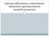 Среды обитания, освоенные живыми организмами нашей планеты
