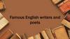 Famous English writers and poets