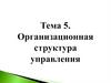 Организационная структура управления