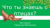 Что ты знаешь о птицах? Викторина