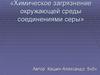 Химическое загрязнение окружающей среды соединениями серы