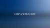 Образование. Определение