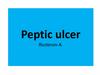 Peptic ulcer