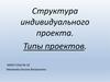 Структура индивидуального проекта. Типы проектов
