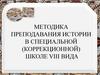 Методика преподавания истории в специальной (коррекционной) школе VIII вида