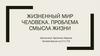 Жизненный мир человека. Проблема смысла жизни