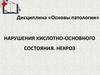 Нарушения кислотно-основного состояния. Некроз