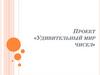 Проект «Удивительный мир чисел»