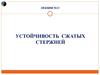 Устойчивость сжатых стержней. Лекция №13