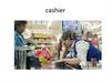 Cashier. Shopping bag