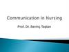Communication In Nursing