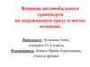 Влияние автомобильного транспорта на окружающую среду и жизнь человека