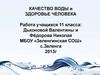 Качество воды и здоровье человека