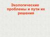 Экологические проблемы и пути их решения