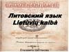 Литовский язык