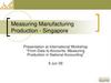 Measuring Manufacturing Production - Singapore