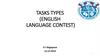 Tasks Types (English Language Contest)