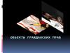 Объекты гражданских прав  (лекция)