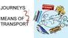 Journeys means of transport
