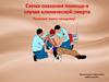 Схема оказания помощи в случае клинической смерти
