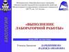 Выполнение лабораторной работы. Тема №3