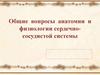 Общие вопросы анатомии и физиологии сердечно-сосудистой системы