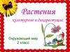 Растения культурные и дикорастущие