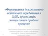 Формування інклюзивного освітнього середовища в ЗДО, організація, комунікація і робочі процеси