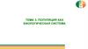 Популяция как биологическая система