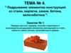 Тема №4. Подрывание элементов конструкций из стали, кирпича, камня, бетона, железобетона. Занятие №1