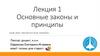 Основные законы и принципы