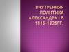 Внутренняя политика Александра I в 1815-1825 гг
