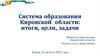 Система образования Кировской области. Итоги, цели, задачи