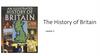 The History of Britain. Lesson 1
