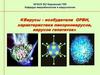 Вирусы – возбудители ОРВИ, характеристика пикорновирусов, вирусов гепатитов
