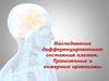 Наследование дифференцированного состояния клеток. Трансгенные и химерные организмы