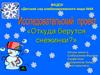 Исследовательский проект «Откуда берутся снежинки?»