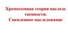 Хромосомная теория наследственности. Сцепленное наследование