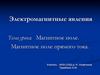 Магнитное поле. Магнитное поле прямого тока