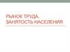 Рынок труда, занятость населения  (модуль 1)