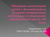 Обучение и воспитание детей с билингвизмом в условиях интернальной интеграции в специальной коррекционной школе VIII вида