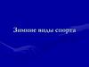 Зимние виды спорта
