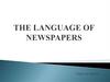 The language of newspapers