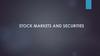 Stock markets and securities