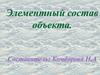 Элементный состав объекта. Практическая работа на компьютере