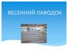 Весенний паводок