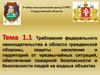 Требования федерального законодательства в области гражданской обороны, защиты населения