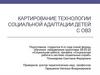 Картирование технологии социальной адаптации детей с ОВЗ