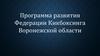 Программа развития Федерации Кикбоксинга Воронежской области