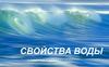 Свойства воды. Строение молекулы воды
